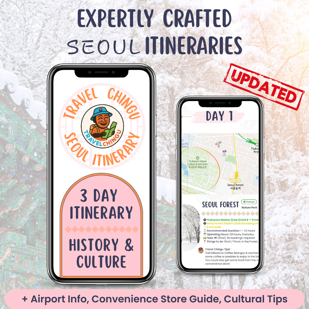 South Korea Seoul Itinerary 3 days history culture expert airport information convenience store cultural tip