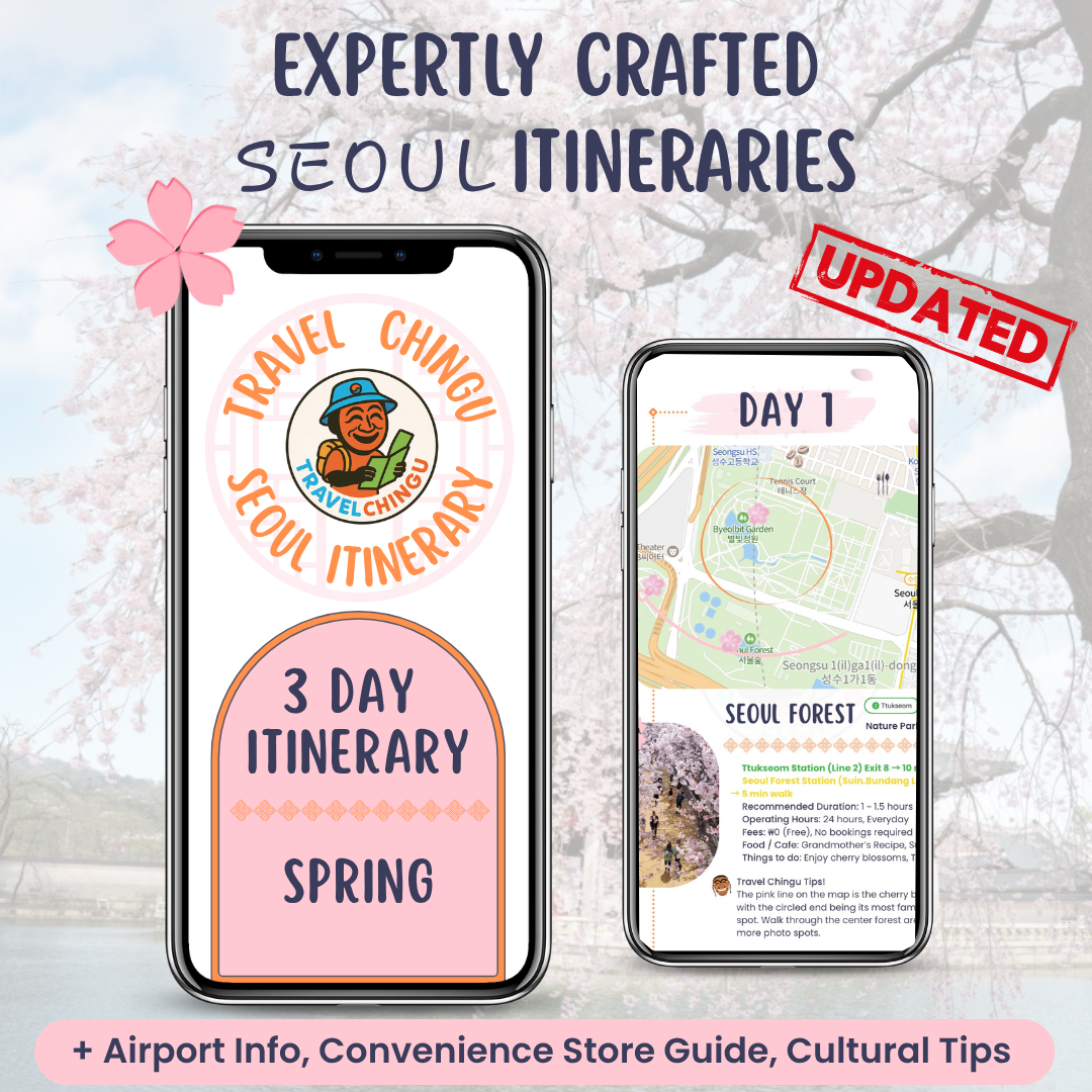 South Korea Spring Cherry Blossom Seoul Itinerary 3 days airport information convenience store cultural tip