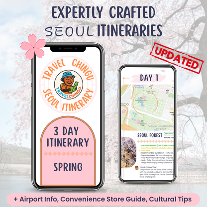 South Korea Spring Cherry Blossom Seoul Itinerary 3 days airport information convenience store cultural tip
