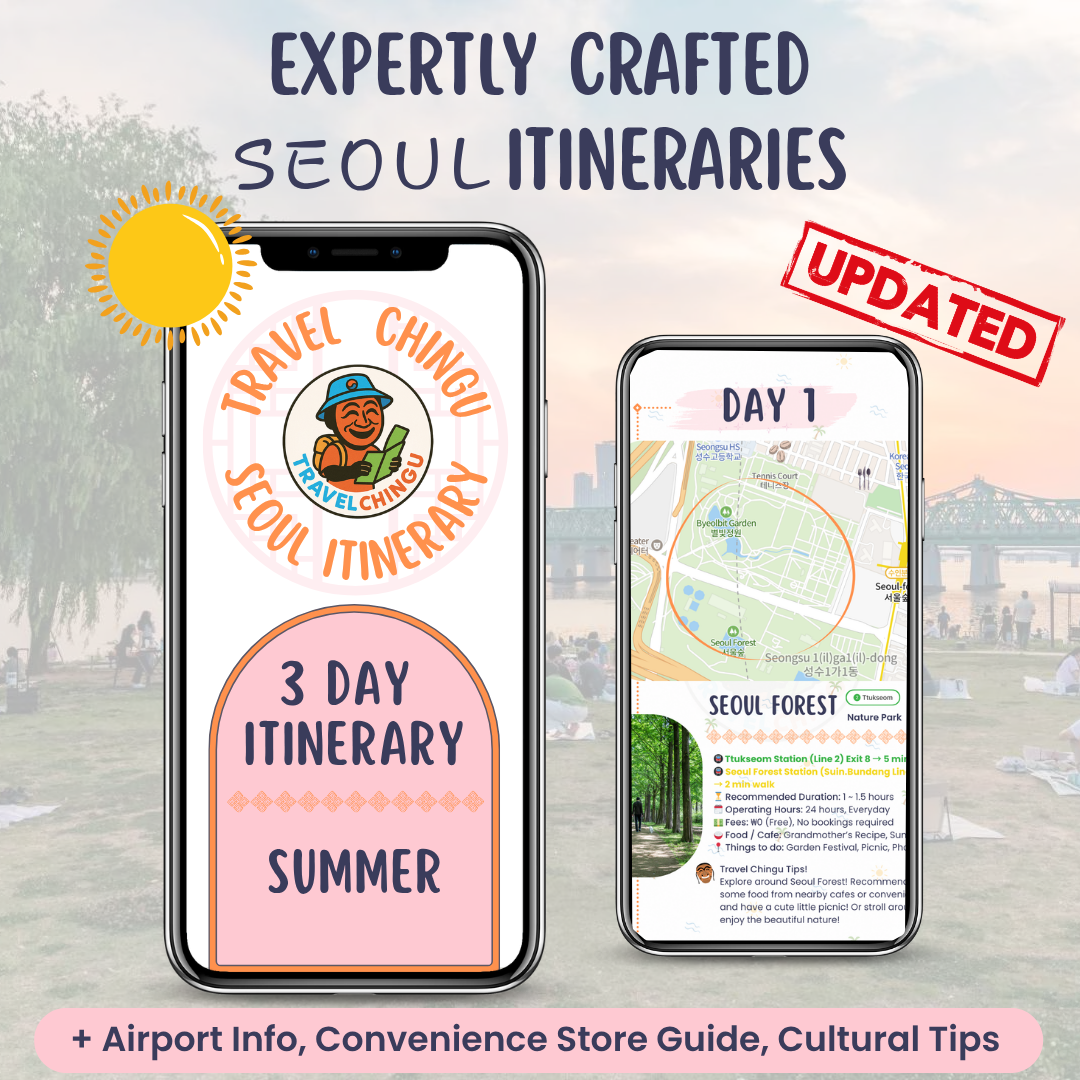 South Korea Summer Seoul Itinerary 3 days airport information convenience store cultural tip