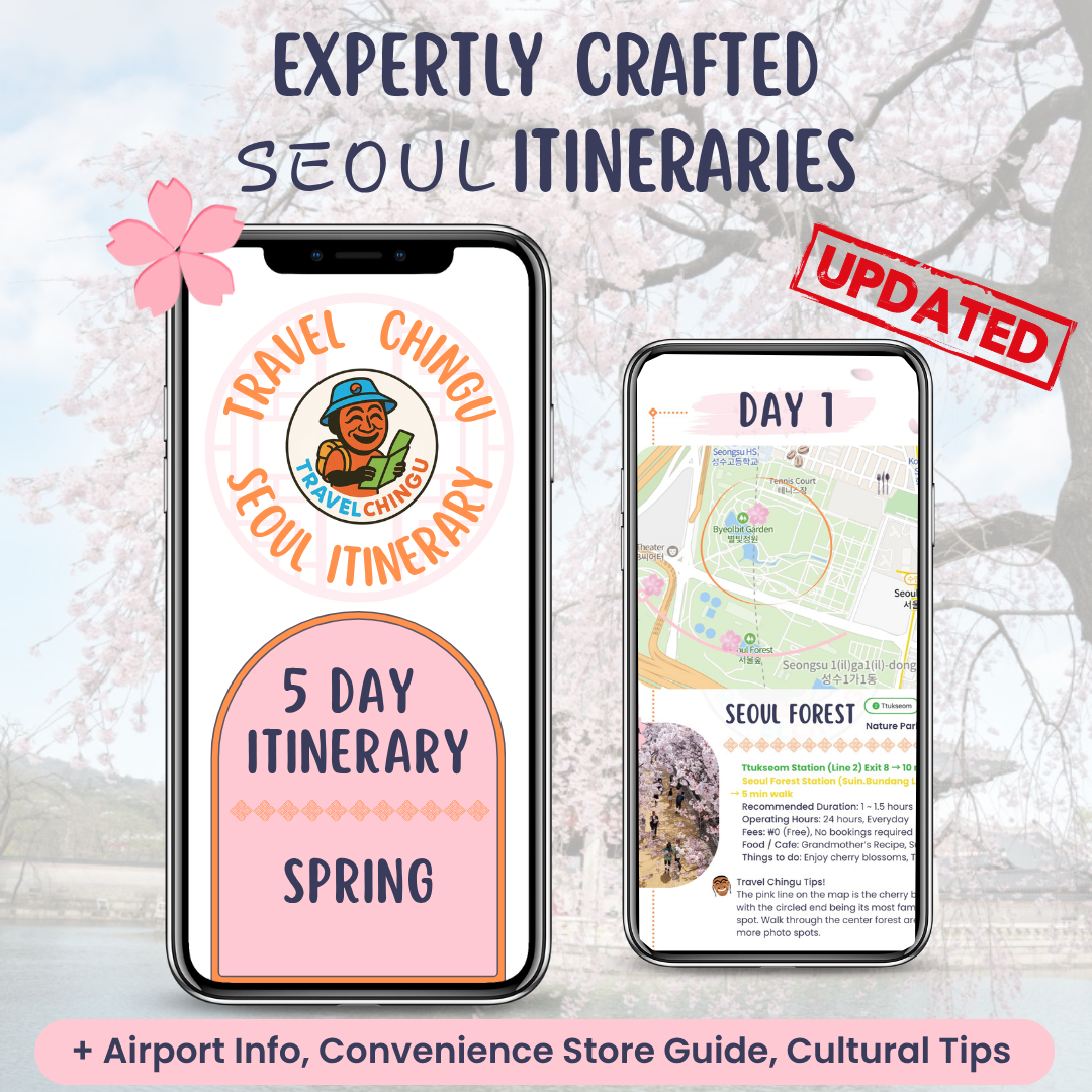South Korea Spring Cherry Blossom Seoul Itinerary 5 days airport information convenience store cultural tip