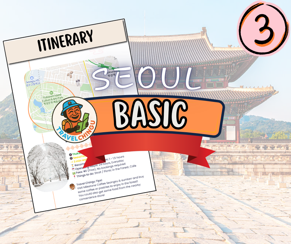 Basic Korean 3 day itinerary