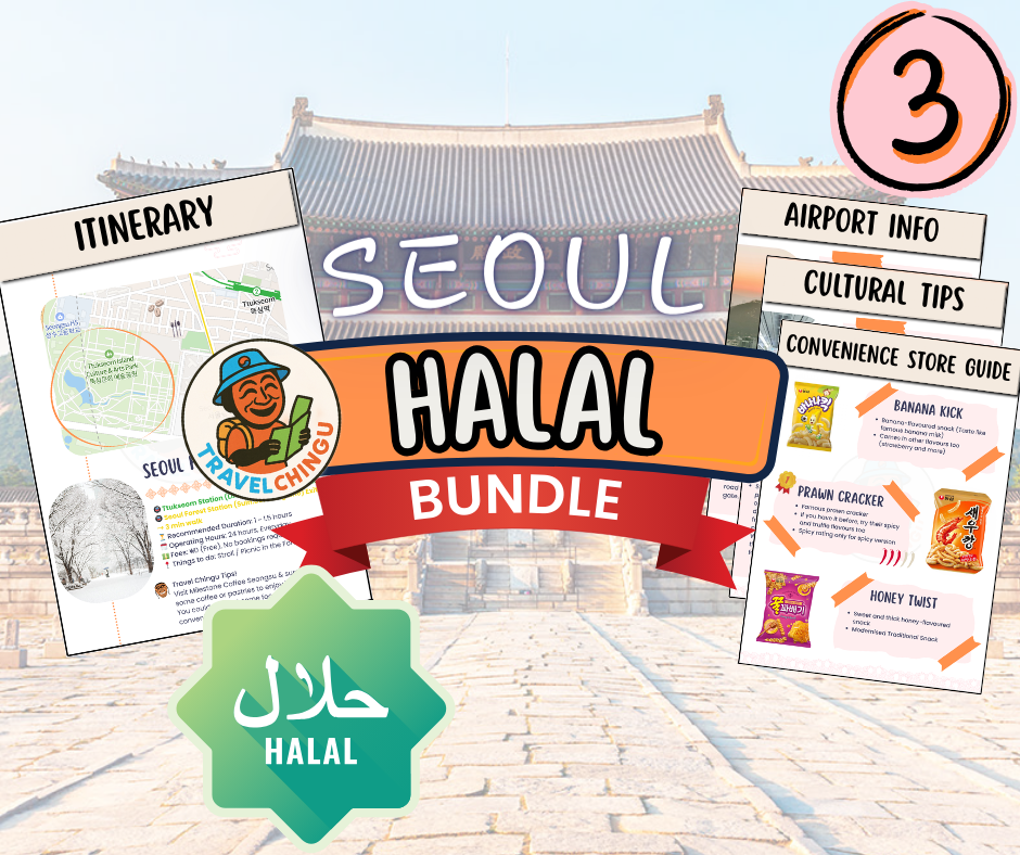 Seoul Halal itinerary 3 days bundle