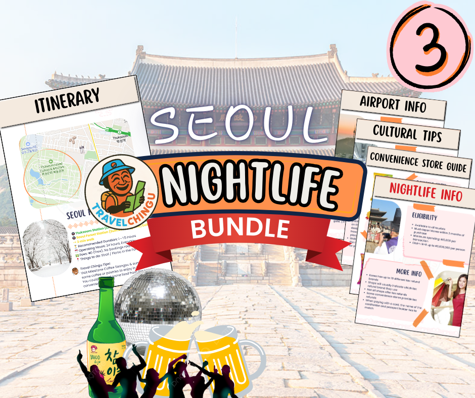 Nightlife soju pocha clubs korea seoul bundle info 3 day itinerary