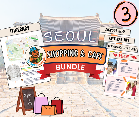 Korea shopping cafe bundle seoul itinerary 3 day
